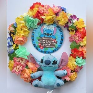 Disney Wreath Stitch Wreath front door decor Disney decor